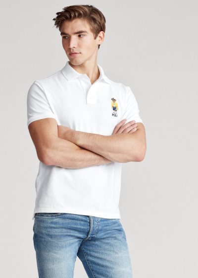 Polo Ralph Lauren Custom Slim CP-93 Bear Polo Herre Danmark (IPMQX3517)